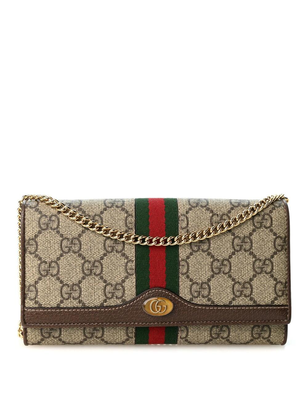 Gucci Gg Supreme Web Ophidia Wallet On #368256G92B